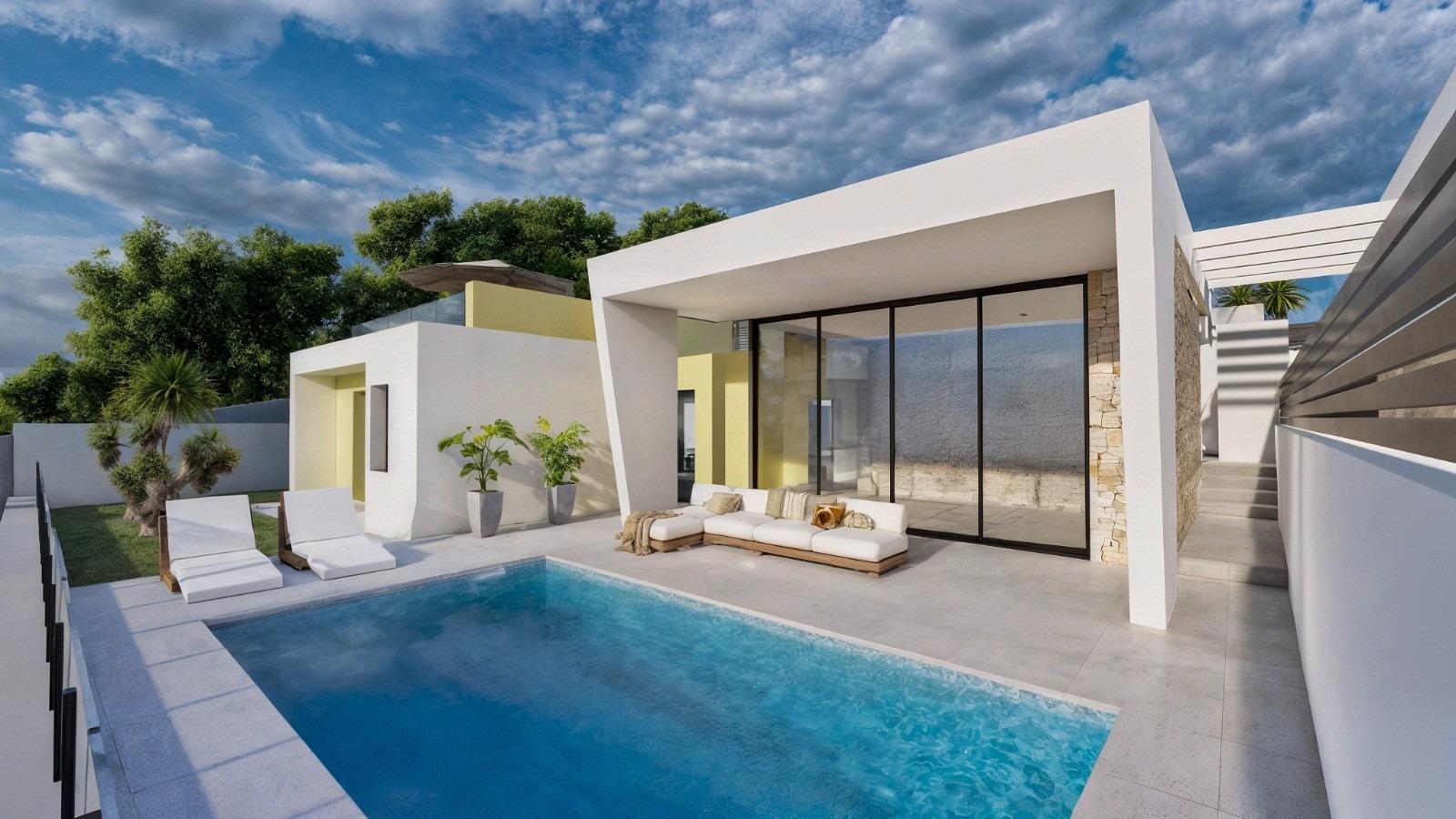 Nybyggede villaer i én etage med privat pool i Torrevieja — photograph 4