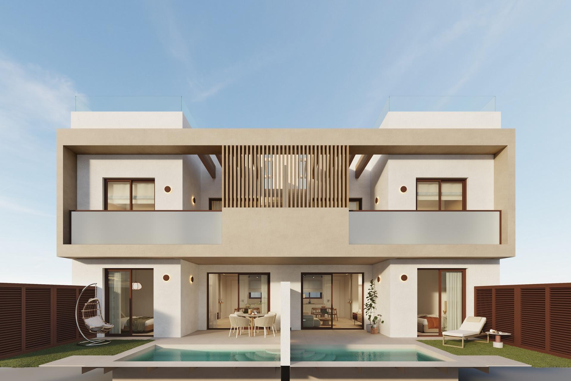 Exclusive New Build Bungalows with private pool in San Pedro del Pinatar — San Pedro del Pinatar