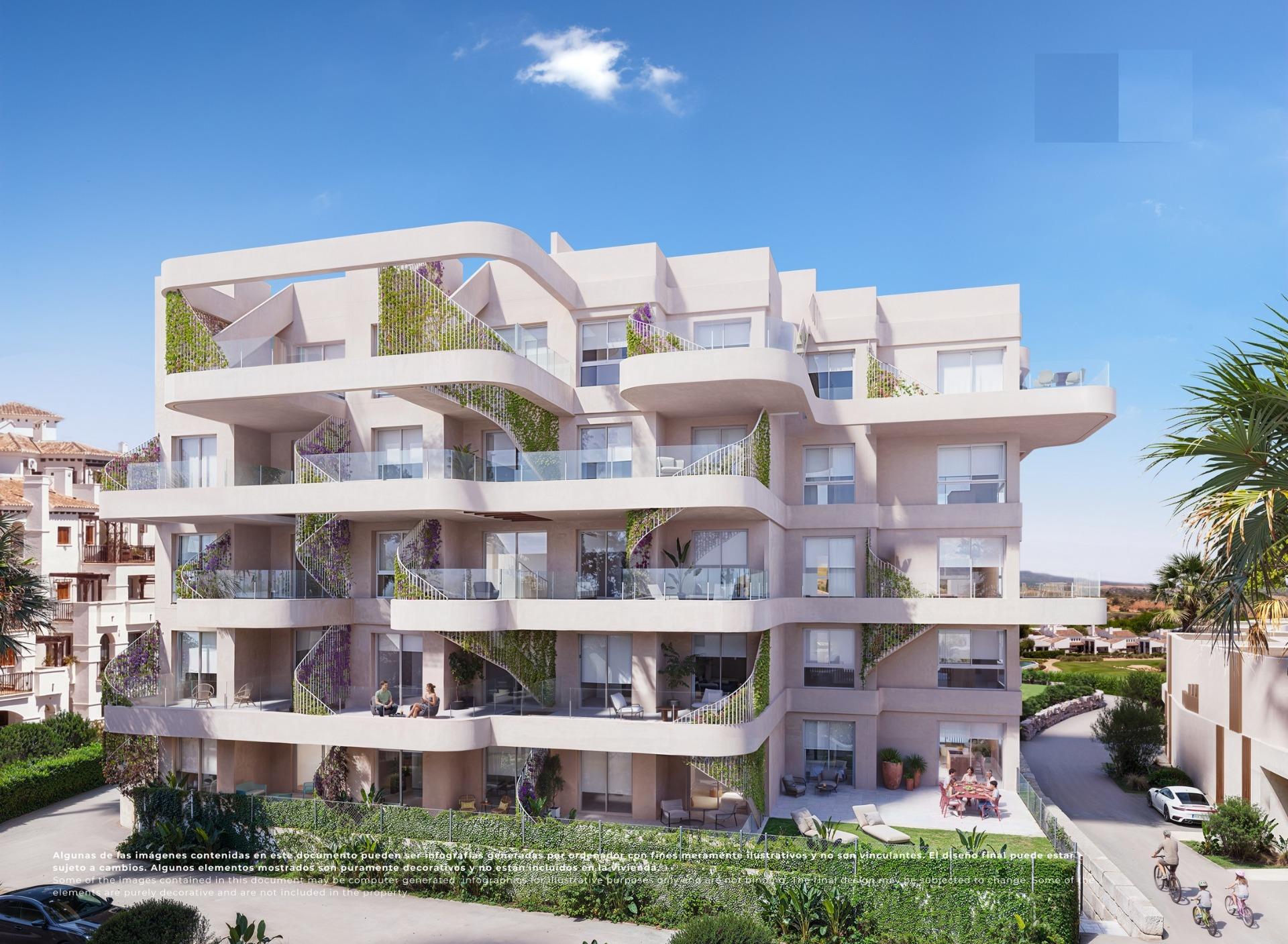 Luxury Frontline Golf Apartments in El Valle Golf Resort Murcia — Baños y Mendigo
