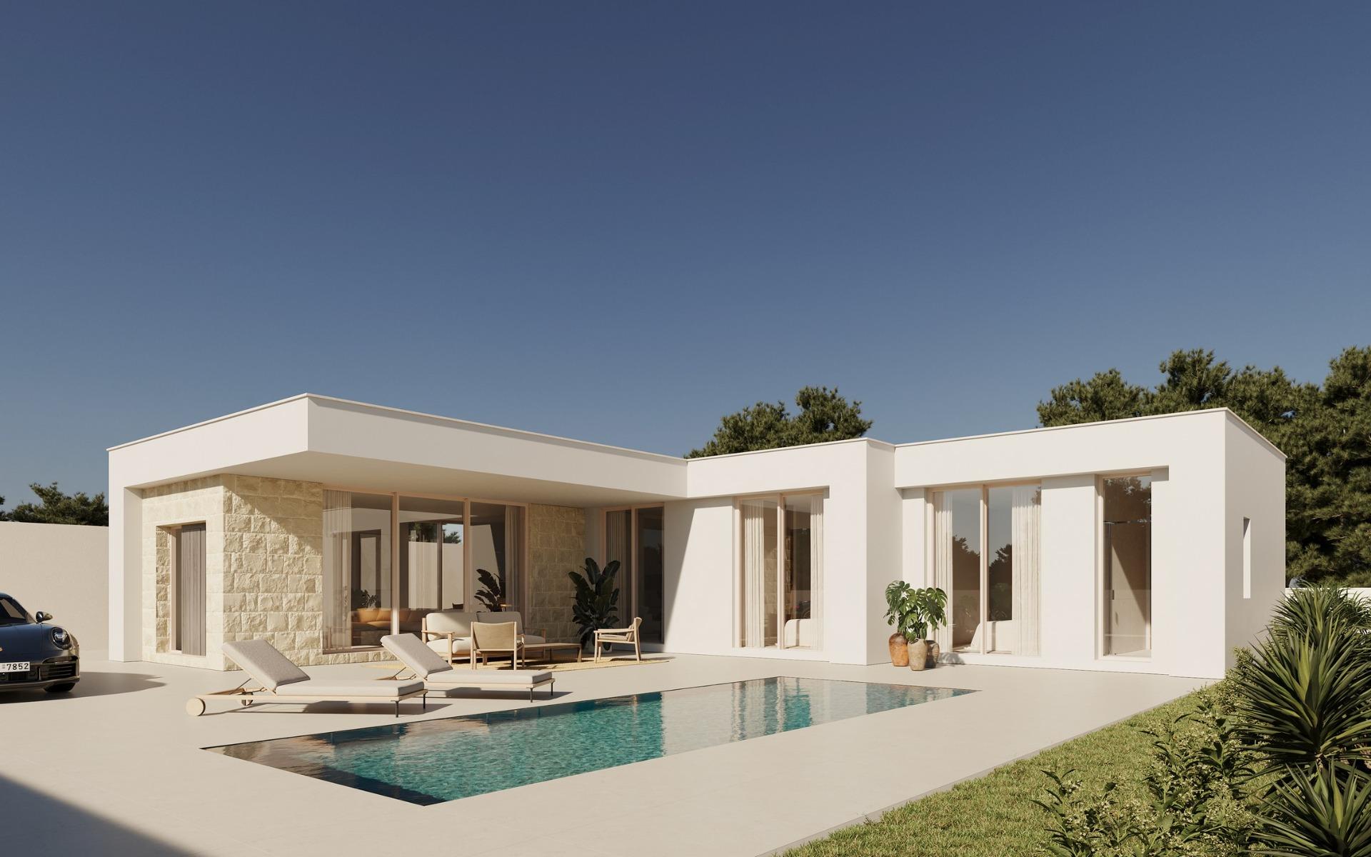 New Build Contemporary Villas in Polop Hills with Private Pool — Polop