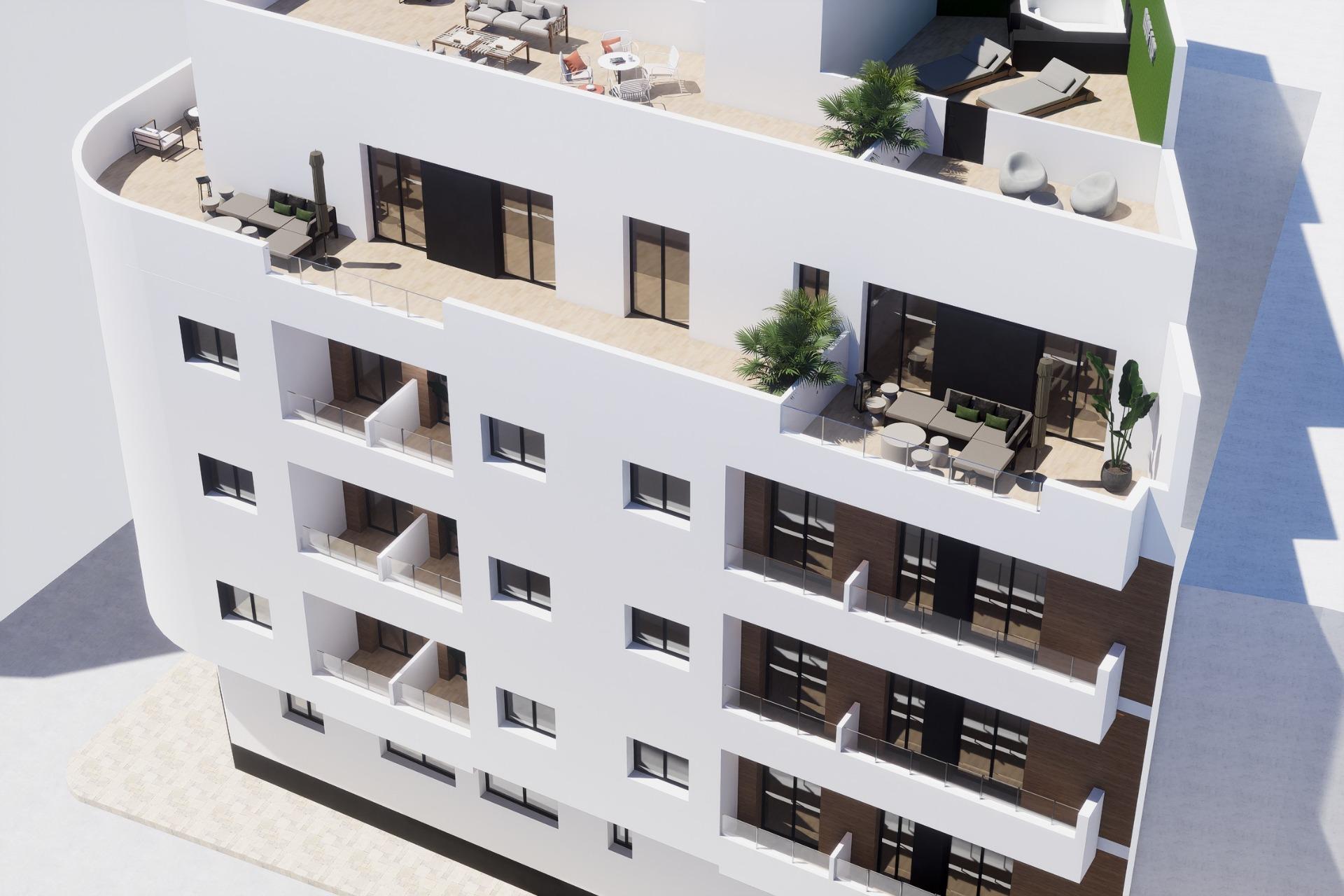 New Build Apartments in the Centre of Torrevieja Near Playa del Cura — Torrevieja