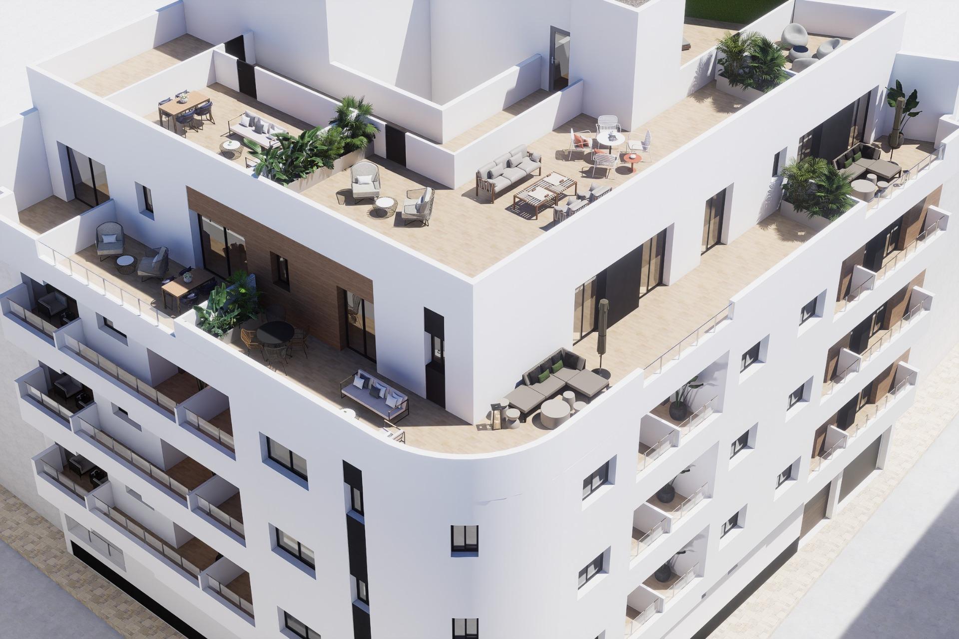 New Build Apartments in the Centre of Torrevieja Near Playa del Cura — Torrevieja