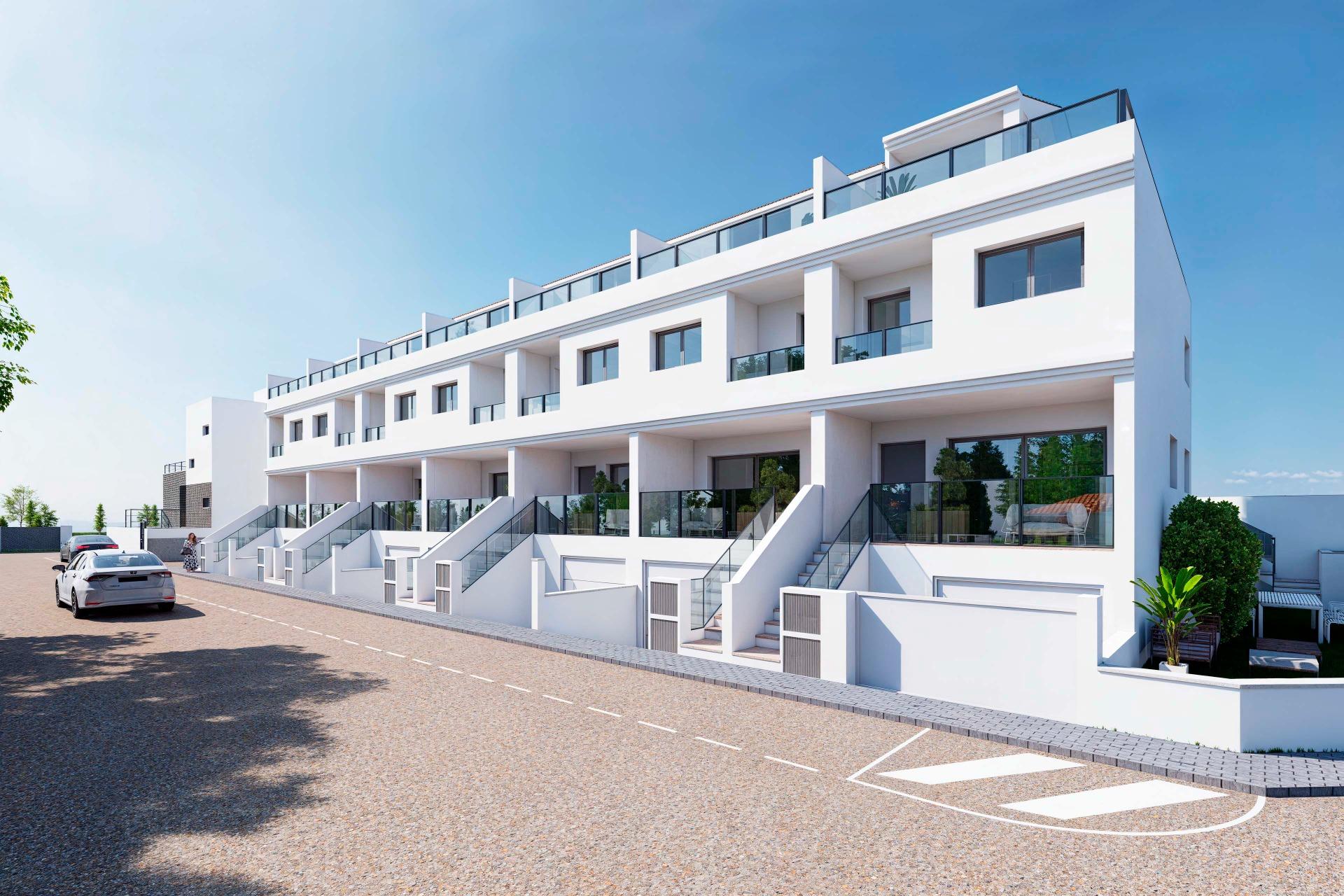 Moderne Reihenhäuser mit Solarium und Keller in Rafal, Alicante — photograph 3