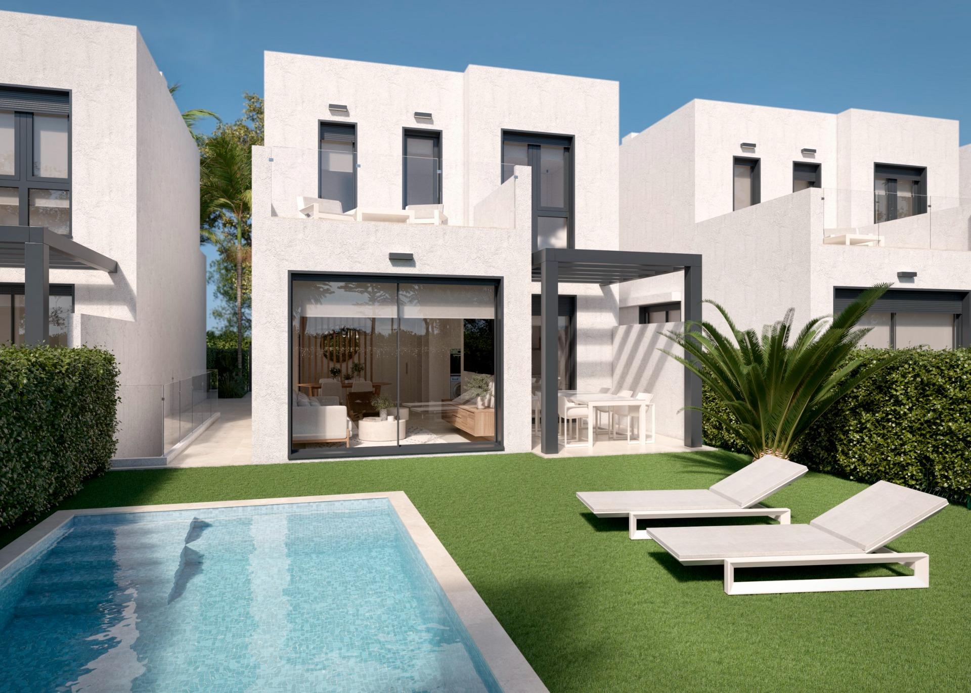 New Build Villas with Private Pool in Santa Rosalia Lake and Life Resort, Murcia — Torre Pacheco