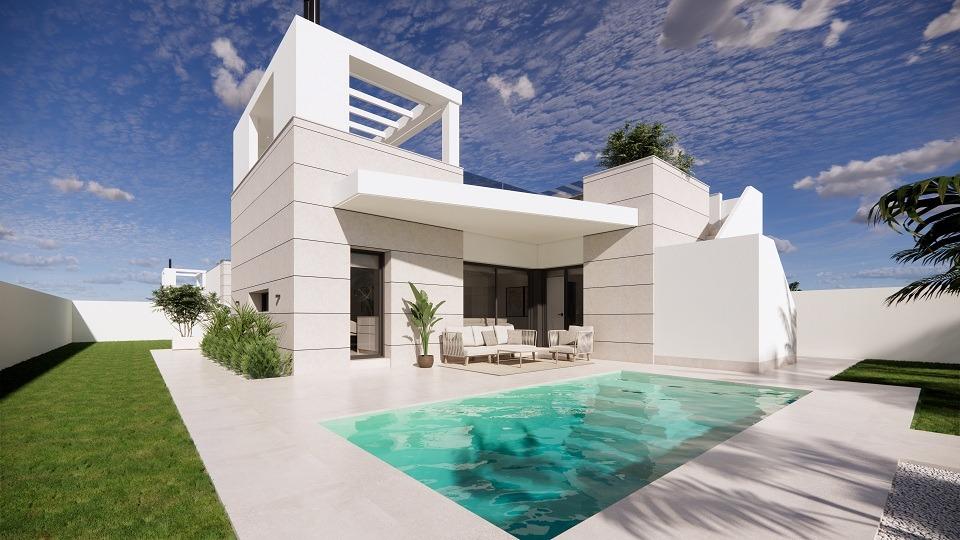 New Build Villas with private pool and solarium in San Luis, Torrevieja — Torrevieja