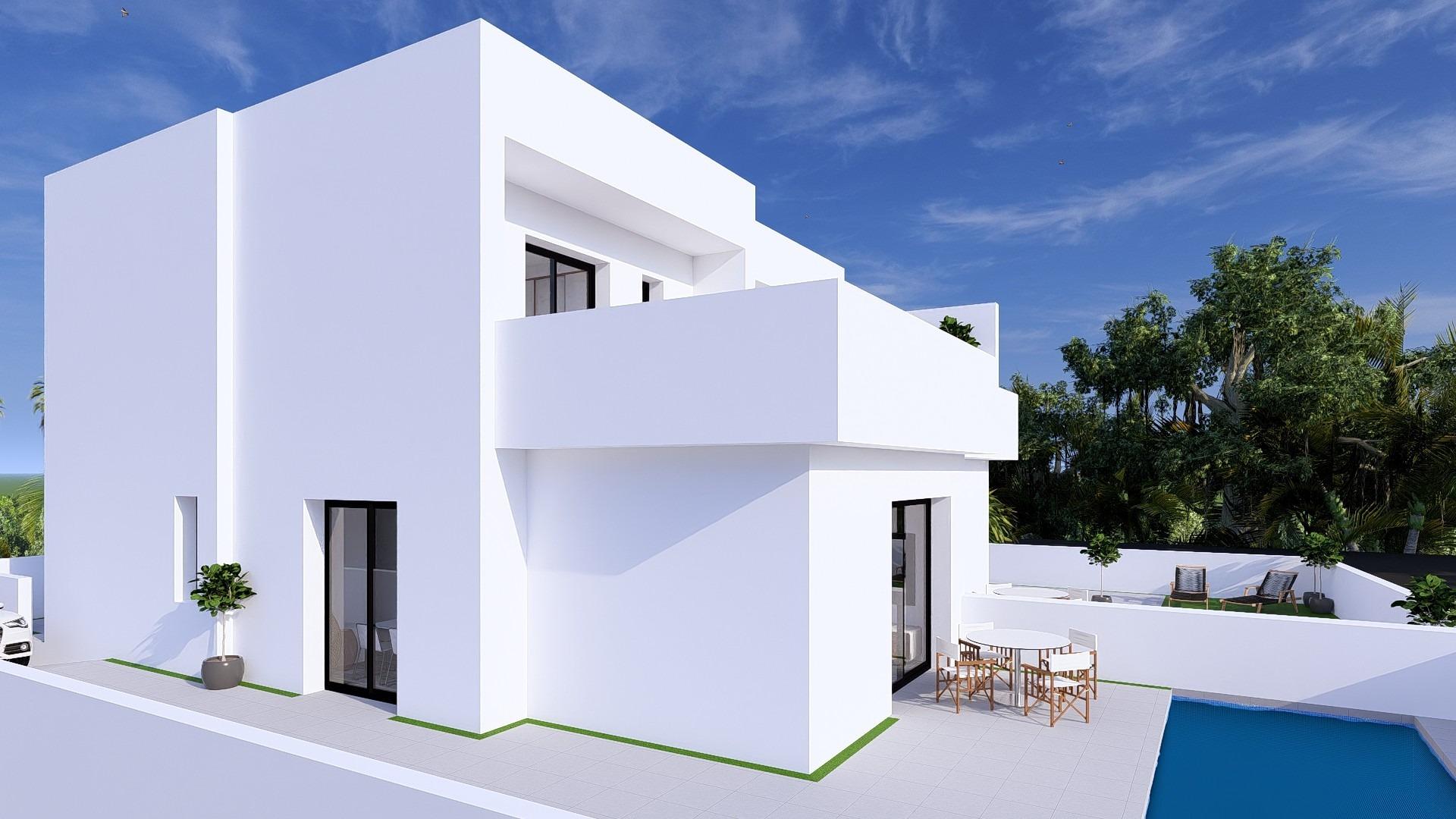Nybygde tomannsboliger med private svømmebassenger i Daya Nueva, Costa Blanca — photograph 4