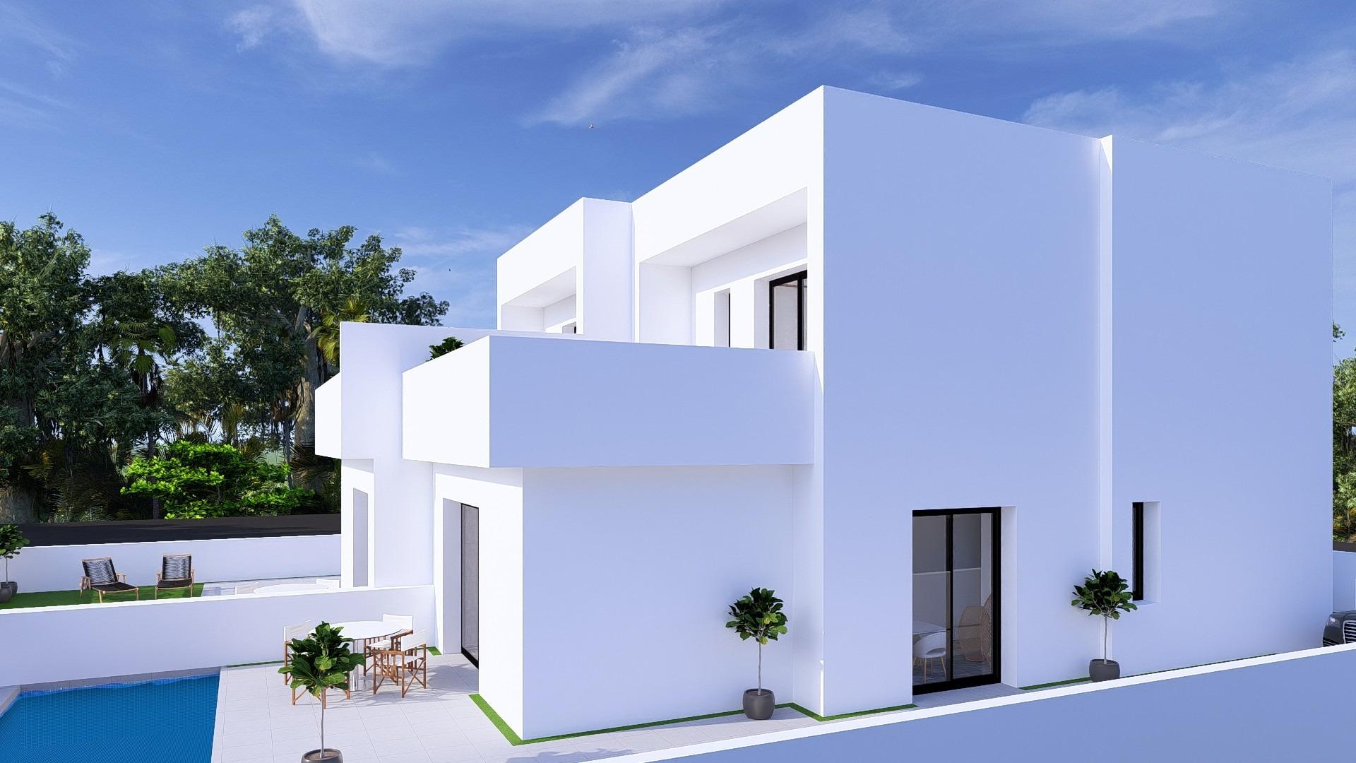 Nybygde tomannsboliger med private svømmebassenger i Daya Nueva, Costa Blanca — photograph 6