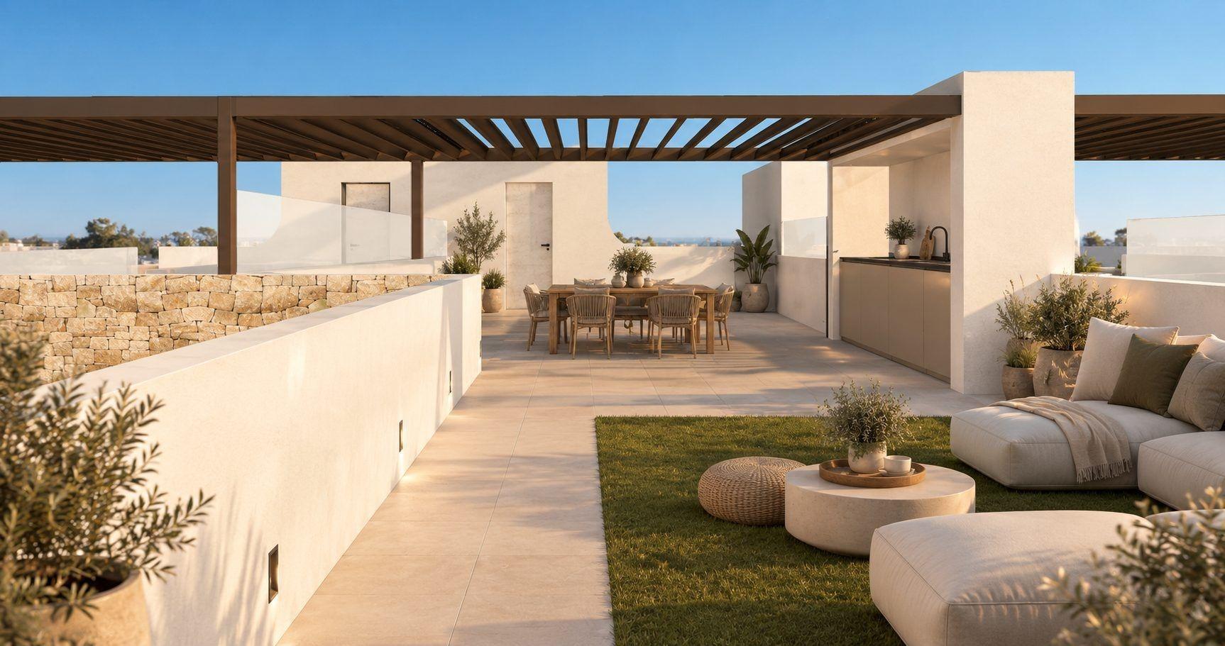 Nybyggede rækkehuse i én etage med privat pool i San Pedro del Pinatar — photograph 4