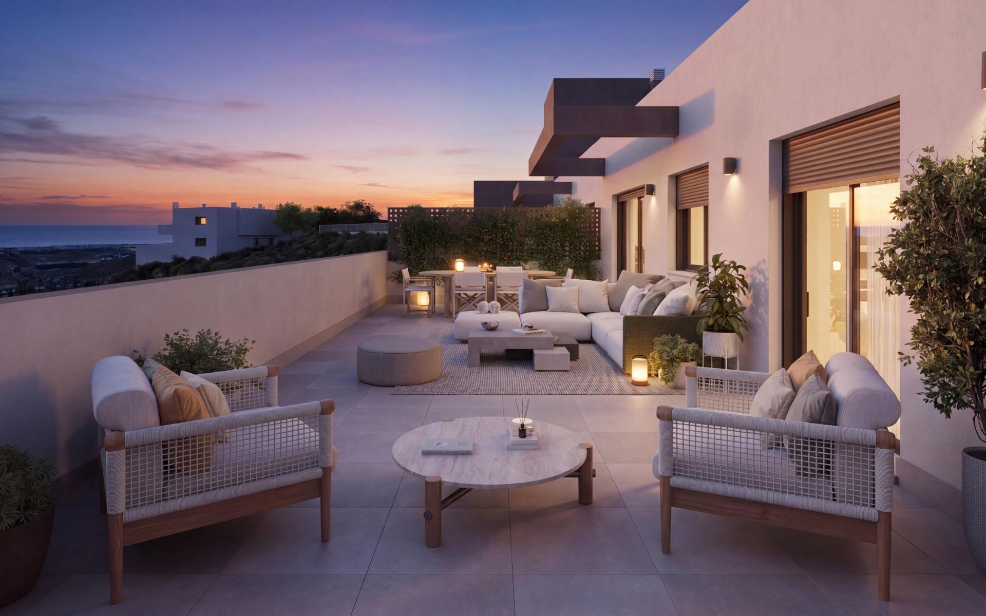 New-build apartments with sea and golf course views in Pulpí, Almería — Pulpi