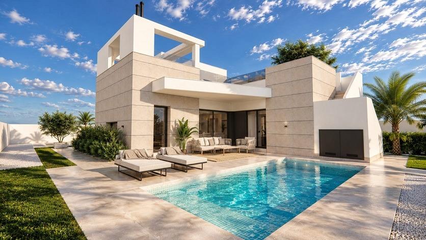New Build Villas with private pool and solarium in San Luis, Torrevieja - Torrevieja